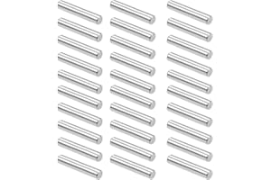 Silars Pasadores de Acero Inoxidable, 30pzs Clavija Pasador M5 Pasadores de Seguridad Marcadores Espigas Madera, Cilíndrico Soporte Estante Pasador para Conectar Estantes Muebles (M5X40)