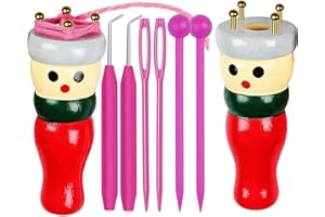 LetCart Pack French Knitting Dolly Set, French Knitting Doll Knitting Dolly Set, Beginners Knitting Kit for Beginners to Learn to Make Favorite Items Like Cushions Scarves Headbands Hats Socks