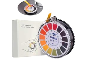 Norhogo Cartine Tornasole pH su Rotolo - Strisce di Misurazione Universali, Gamma Completa 0-14 - 1 Pezzo