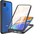 Custodia SEAHAI Per Xiaomi Redmi 10A/9C NFC: Protettiva Full Body Con Protezione Schermo Integrata, Antiurto, PC+TPU Trasparente, Nero