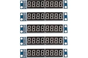 Jopto 5PCS 8 Digit 7 Segment Module MAX7219 8 Bit Digital Segment Tube LED Display Module Compatible with Arduino MCU 51 AVR STM32