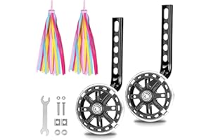 CarPlusStudio Roue de vélo enfant, support latéral universel pour vélo 1220 Ich, roue lumineuse QuickAemly, NoSli Ruer