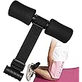 FLKENNEL Nordic Hamstring Curl Strap with Adjustable Strap, Hamstring Stretcher with Padded Ankle Bar, for Hamstring Curls, Spanish Squats and Ab Workout For Home Travel or Work