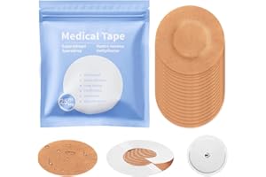 SINOCARE 25 Patchs Adhésifs Freestyle Libre – Scettar Patchs pour Capteurs Freestyle Libre 1/2/3 – Centre Non Adhésif, Protection Étanche, Tenue 14 Jours