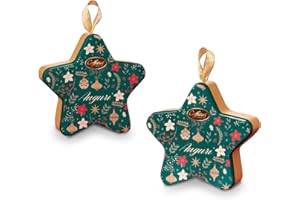 Caffarel Natale, Latta stellina appendibile con cioccolatini al latte, 85 grammi.