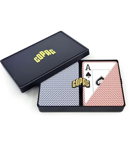 COPAG Poker-Spielkarten – 100% Kunststoff, Jumbo Index, Violett/grau, Mit Etui