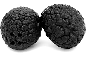 GENERICO Lot de 2 faux truffes pour dressage pour chiens – Fermeture à baïonnette, récipient pour huile de truffe, lavable et réutilisable, noir