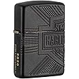 Zippo Harley-Davidson Armor Black Matte 2020 Collectible Pocket Lighter, One Size