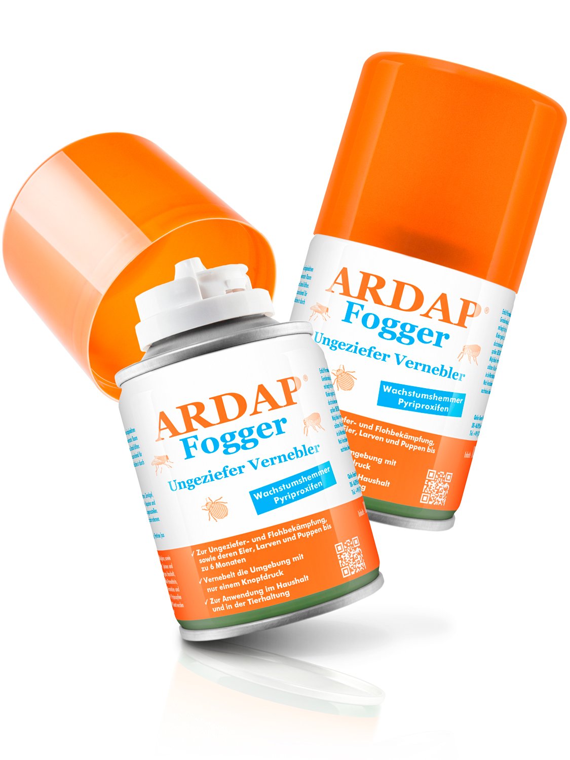 ARDAP Fogger 2 x 100ml Effektiver Vernebler zur Ungeziefer
