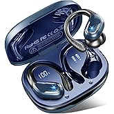 Auriculares Inalámbricos Deportivos Bluetooth 5.4, 75H de Autonomía, HD Mic, HiFi Estéreo, Cancelación de Ruido ENC, IP7 Impe