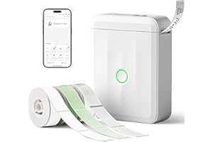 NIIMBOT Etikettendrucker Selbstklebend, Tragbarer Mini Labeldrucker Etikettiergerät Selbstklebend mit 3 Etikettenrolle, Kompatibel mit iOS und Android, Beschriftungsgerät Für Zuhause Büro