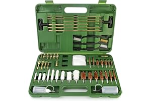 GUGULUZA Kit de Limpieza Universal de Escopeta, Pistola, Rifle con Estuche Portátil