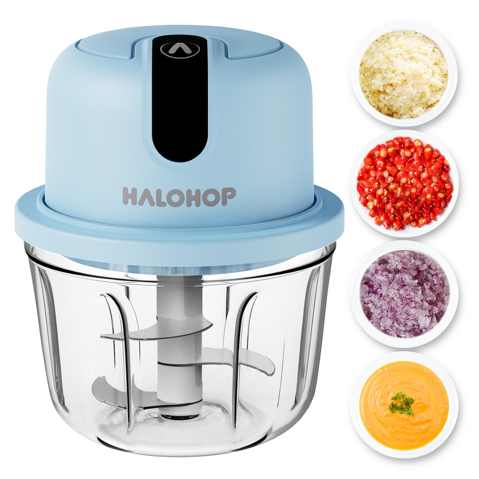Halohop 350ML Electric Vegetable Chopper Review - Effortless Mincing Made Easy