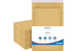 UK SUPPLIES LIMITED Padded Gold Bubble Envelopes (Pick Size & Qty) Peal & Seal Packaging Bags Bubble Mailers Postal Wrap Envelopes Parcel Mailers Ideal for Mailing Goods A3(300mm x 445mm) Pack of 10