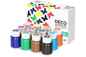 7 Artists Colori Acrilici Professionali 12x20 ml per Dipingere su Legno, Modellismo, Tela, Carta | Vernice Acrilica per Hobby Artistici | Pittura Acrilica