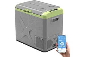 Alpicool X50 50L Car Fridge Freezer Portable Compressor Car Refrigerator 12/24V Electric Cooler for Camping, Road Trip, Picnic, Down to -20℃