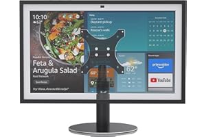 PITELUMEON Rotating Stand for Show 15/21, Black, Adjustable Height, Non-Slip Base for Kitchen/Living Room/Foyer, Sturdy & Durable Construction,Easy Switch Device in Portrait and Landscape Orientations