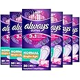 Always Dailies Individually Wrapped Normal Singles Pantyliners, Pack of 6
