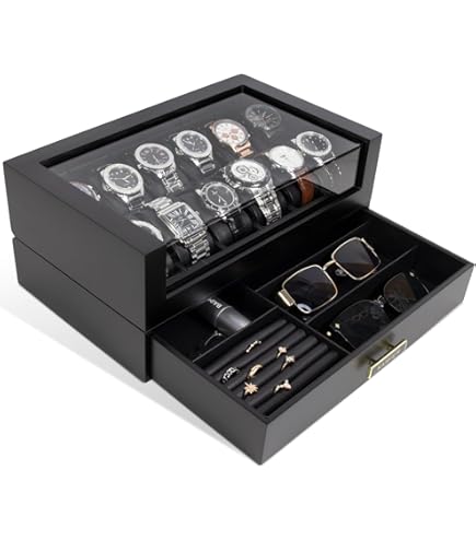 Premium - Horlogebox horlogekast voor 24 leren horloges - Catawiki