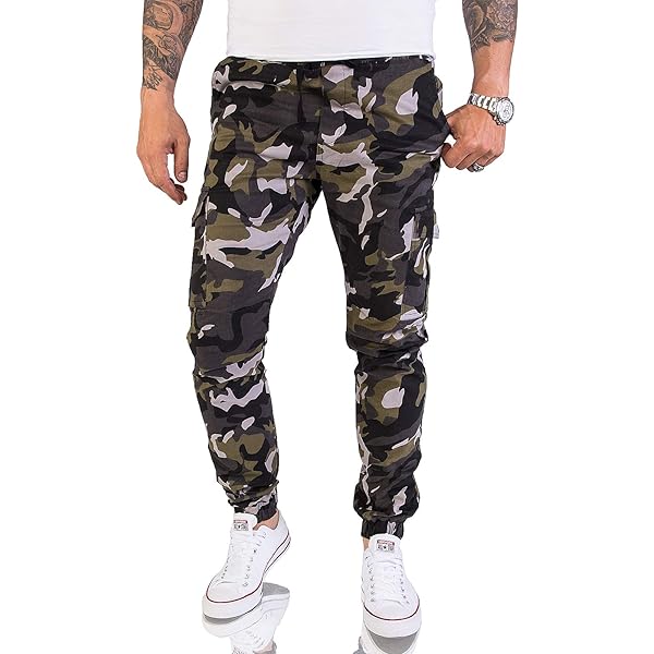 Redbridge Joggingbroek Heren Cargo Jogger Broek Vrijetijdsbroek, grijs, L