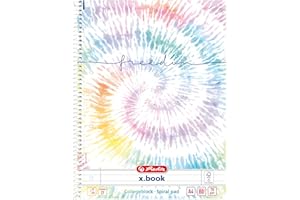 herlitz Blok spiralny A4, 80 arkuszy, w linie (liniatura 27), motyw: New Batic Freedom, 1 sztuka