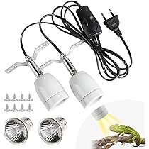 Bonlux Keramik-Wärmelampe E27 75W - Infrarot Heizbirne Für Haustiere Wie Küken, Reptilien & Kaninchen (2er Pack)