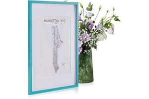 CLASSIC BY CASA CHIC Casa Chic Marco de Fotos, Marcos de Fotos Cuadrado de 62 x 45 cm, para Mesa y Pared, para Casa y también Oficina, Marco Fotos A2 Posición Vertical y Horizontal, Hechos de Cristal y Madera para Póster