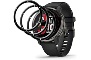 KZIOACSH Screen Protector for Garmin Venu 2 Plus, 3 Pack Flexible PET 3D Curved Edge Anti-Scratch Protective Film HD Clear Full Coverage Anti-Fingerprint Screen Protector Cover for Garmin Venu 2 Plus