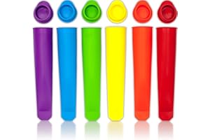 BELSVOR 6PCS Moule à Glace, Moule à Glace en Silicone, Moules à Glaces sans BPA, Moules à Glace DIY Fait à la Main, Moule Silicone Glace pour Enfants et Adultes, Moule à Glace 6 couleurs