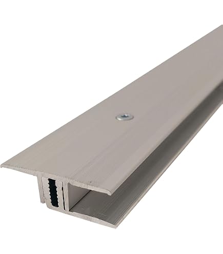 PROVISTON Einfassprofil Aluminium, 23x2700 Mm, Silber Eloxiert – Für Saubere Bodenübergänge, Verschraubt/verklebt