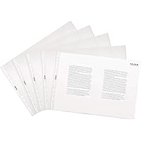 Original Falken 10er Pack Premium PP-Kunststoff Prospekthüllen. Für DIN A3 quer transparent genarbt oben offen…