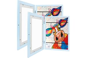 ChicSoleil Kunstfotorahmen für Kinder, befüllbar Bilderrahmen zum öffnen, Frontöffnung Bilderrahmen für Kunstwerke, Ideal für Kinderzeichnungen, Kinder Kunstprojekte, Schule, Zuhause oder Büro