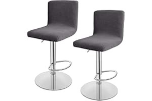 SDNAM Fundas Elásticas para Taburete De Bar Pack 2/4/6 Funda para Silla con Respaldo, Fundas para Sillas De Comedor EláStica para Taburetes Altos para Bar, Casa, CafeteríA o Fiesta,Fundas Sillas (Color : #