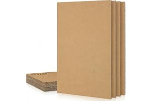 Euablfo 18 stycken wellpapp A4, kartong för pyssel, tjock kartong, kartong, Cardboard för gör-det-själv, målning, konsthantverk och modellering