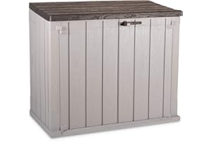 Toomax baule portattrezzi Storer Plus, da giardino, colore grigio talpa/marrone