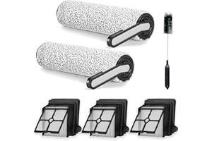 AVAENZO 2 rulli spazzole 3 filtri per Tineco iFLOOR 5 Breeze Complete Wet Dry Aspirapolvere Ricambi