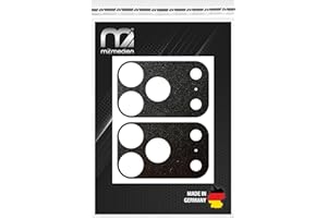 M2MEDIEN Aufkleber für iPhone 17 Pro Kameraplateau – Dicker Vinyl-Skin zum Abdecken des Hüllen-Ausschnitts & Schutz des Aluminiums (iPhone 17 Pro Plateau Sticker, Schwarz Matt/Rau)