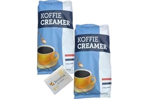 Benefux. Koffecreamer Kaffeeweißer Holland Riesen-Vorrats-Pack 2x 2kg + Benefux. Erfrischungstuch 4000 g
