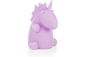 ‎SMARTWARES Smartwares IDE-60018, LED-Stimmungslicht für Kinder, Einhorn-Design, Nachtlicht - batteriebetrieben, Plastik, Violett, 8,5 x 8 x 11,2 cm