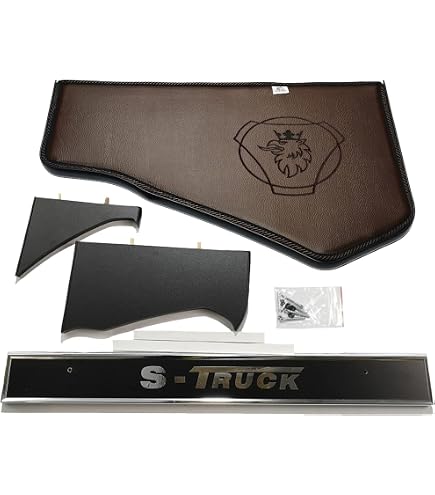 Blu Eco Pelle Tappetini + Copertura Motore per Scania R 2013-2016