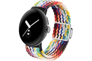 SimpleThings Sport Loop für den Austausch des Google Pixel Watch 2 1 Armbands, Verstellbares Geflochtenes Atmungsaktives Elastisches Dehnbares Armband für das Google Watch Armband