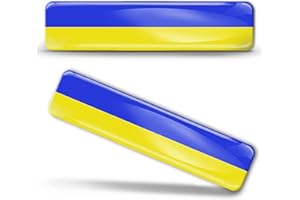Biomar Labs® 2 x 3D Flexibles Autocollant Stickers National Drapeaux Ukraine Ukrainien F 25