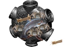 Yaztauho Piège De Poisson avec 3/6/8 Trous, Piège À Écrevisses, Nasse A Poisson, Piège À Crabe, Piège À Pêche pour Les Lacs pour Attraper L'éperlan, Les Anguilles, Le Crabe, Le Homard, Les Vairons