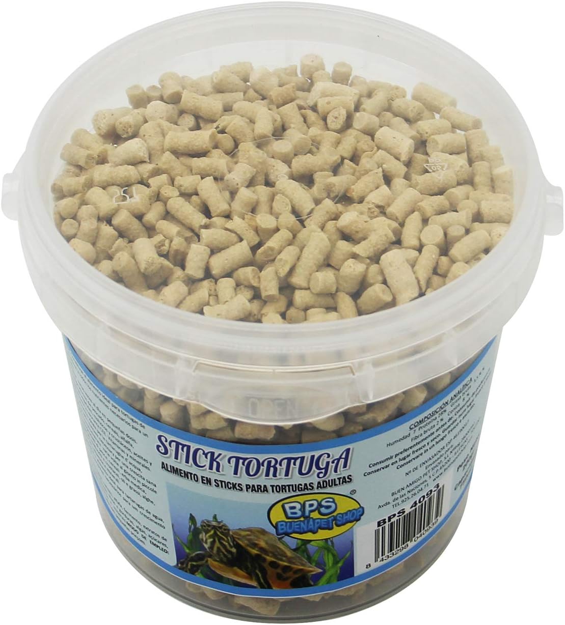 BPS Alimento Comida para Tortugas en Sticks para Turtle Terrapin Food 5 Diferentes Modelos para Elegir (Alimento Stick 750ml) BPS-4093