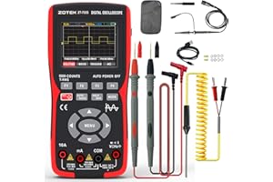 ZOTEK ZT-702S 2 in 1 Handheld Digital Automotive Oscilloscope Multimeter, Diode Tester,multimeter auto rangin48MSa/s High Sampling Rate，Amp Ohm Volt Meter Tester、Voltage/Current Test