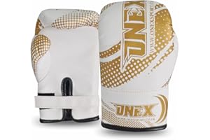 ONEX Junior/Kids Boxing Gloves Sparring Pro 2oz-4oz Punch Bag Fight MMA Muay Thai Grappling Fight Mitts Martial Arts Training Kickboxing Punching Glove