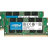Crucial RAM 32Go Kit (2x16Go) DDR4 3200MHz CL22 (ou 2933MHz ou 2666MHz) Mémoire Portable CT2K16G4SFRA32A