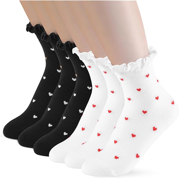 Socken 12 Paar Rüschen Socken Damen 12 Paar - Wei? Produktbild-Vorschau 2