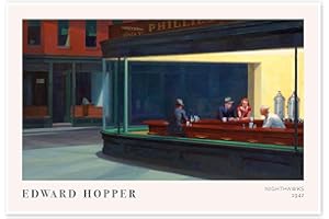 POSTERLOUNGE Nocne marki, 1942 Plakat Edward Hopper 100 x 70 cm Obrazy Dekoracja ścienna