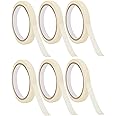 GLUN® Masking Tape 20 Meter Multipurpose Use, Strong Adhesive Tape for Arts & Crafts, Carpenters & Painters no leave adhesive after use. (6)